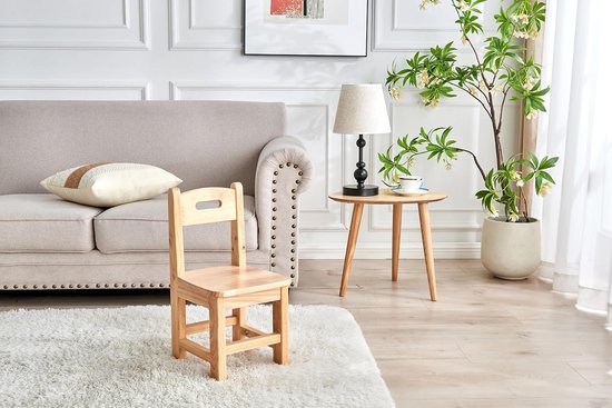 Set van 2 Massief Houten Kinderstoelen voor Eetkamer en Peuters van Vidaxl — afbeelding 3