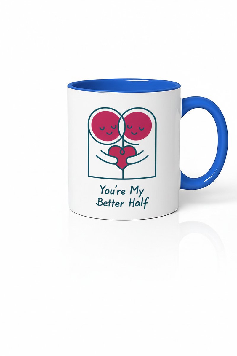 Mok 'You're My Better Half' - Romantisch Cadeau voor Je Betere Helft & Partner
