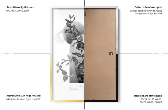 Coloray Cadre Photo Blanc - Cadre Photo Design Blanc - 40x60 cm - Cadre Photo Pour Mur - Blanc Cadre Photo Moderne Pour Photo - Cadre Photo Élégant - Cadre Photo Pour Salon - Cadre Photo Design - Cadre Photo Design Moderne