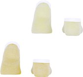 Esprit Allover Stripe 2-Pack kort gedessineerd katoen multipack sneakersokken enkelsokken dames geel - maat 35-38