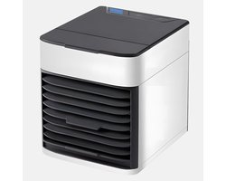 Core® Mobiele Airco Zonder Afvoer - Luchtkoeler - Aircooler - 3 Standen - 1600 ML - Wit - Zwart - 16cm x 15cm x 16 cm