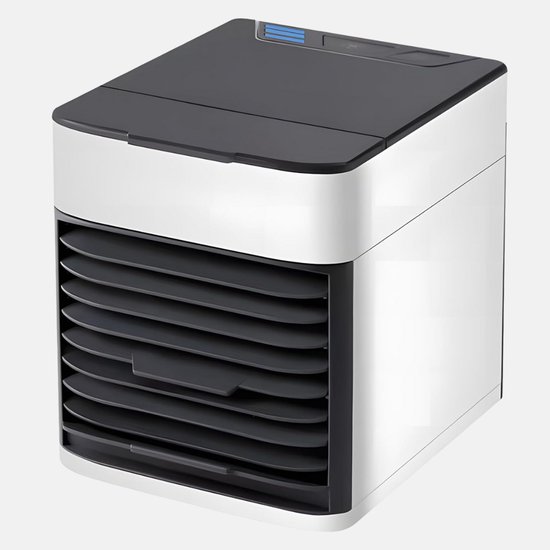 Core® Mobiele Airco Zonder Afvoer - Luchtkoeler - Aircooler - 3 Standen - 1600 ML - Wit - Zwart - 16cm x 15cm x 16 cm - mobiele airco vergelijking