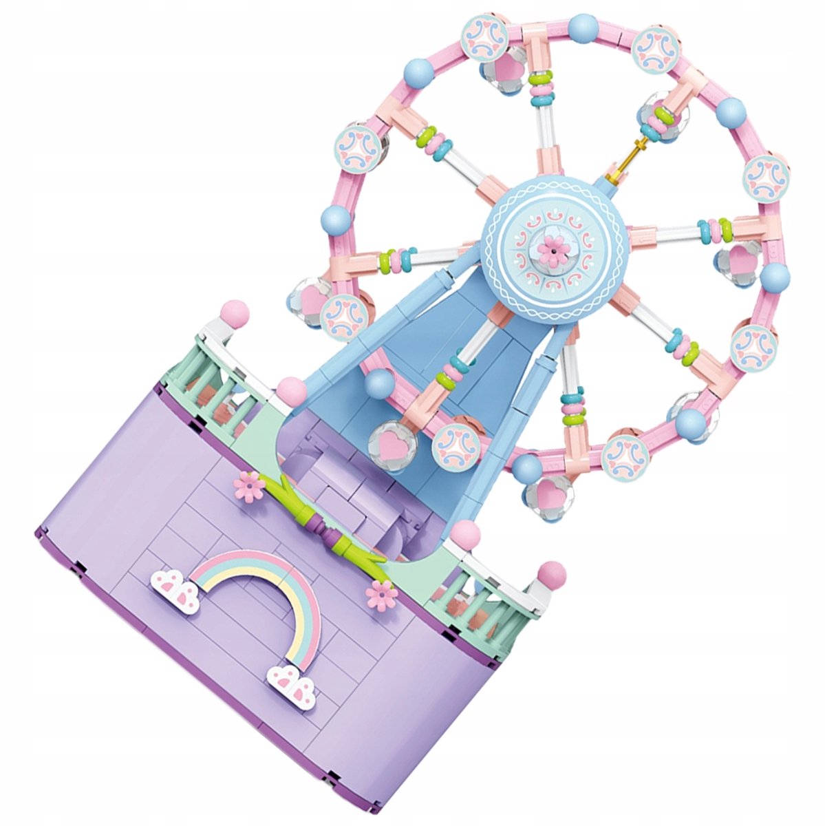 DIY Draaimolen Muziekdoos Bouwset - Zelfbouw Educatief Speelgoed, Creatieve Bouwstenen