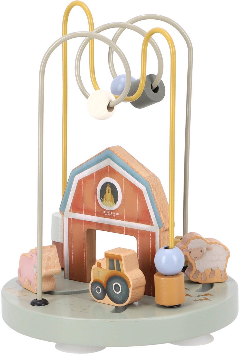 Little Dutch - Activiteitenspiraal hout FSC - Little Farm — afbeelding 4