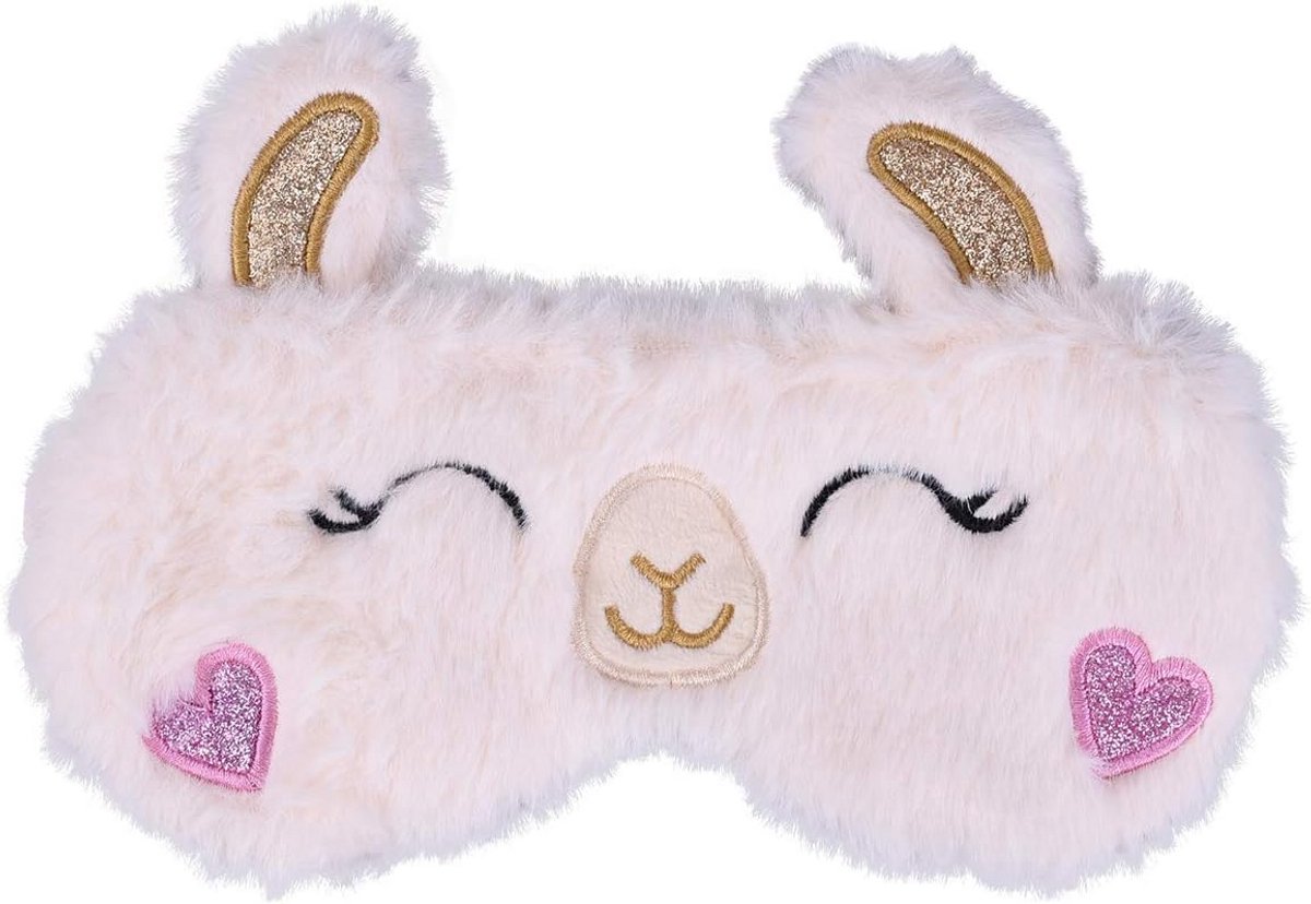 Leuk eenhoorn-slaapmasker voor kinderen en volwassenen - Zijden pluche oogmasker voor slapen en reizen