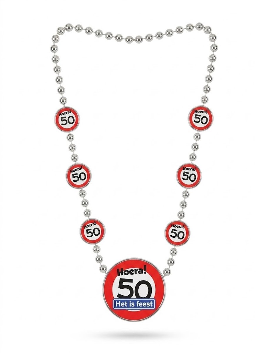 Ketting Verkeersbord 50 Jaar - Verjaardag 50