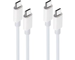 2 stuks OneOne 1,0m oplaadkabel. Sterke USB C naar C kabel. Stevig laadkabel snoer past op Samsung Galaxy S8, S9, A07, A17, F36, M36, F56, Tab Active 5 Pro, Tab S9, S9 FE, Tab S10 Lite, S10+, S10 FE+, S10 Ultra