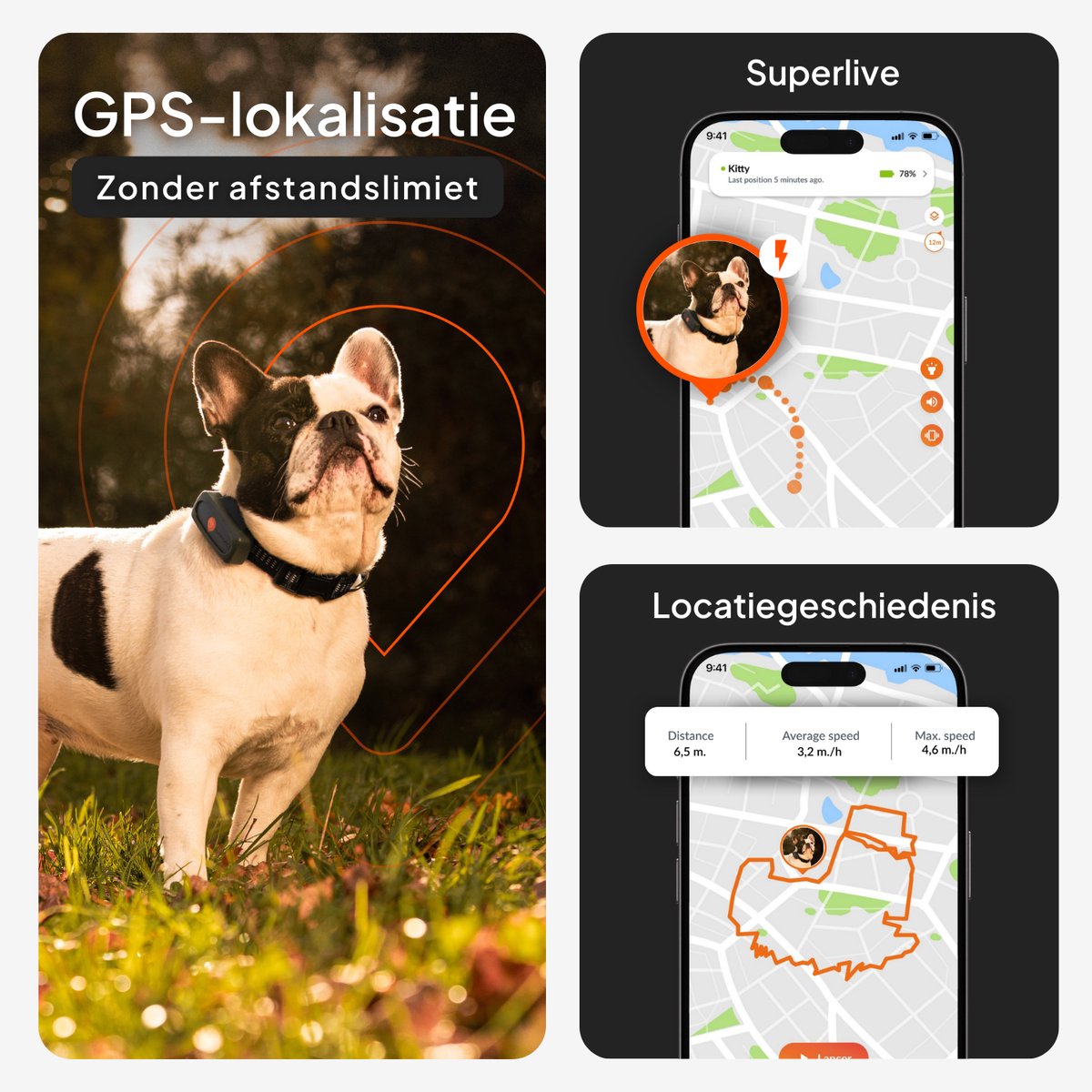 Weenect Dog XS White edition – NIEUWE GPS voor honden | Mini realtime GPS-tracker | Waterdicht | De kleinste op de markt | Werkt met abonnement | Levenslange garantie thumbnail 5