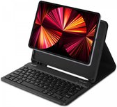 Buddi Zuna Hoes met QWERTY Toetsenbord Geschikt voor Apple iPad Pro 11 (2018/2020/2021/2022) | Beschermhoes | Bluetooth 5.0 | met Penhouder | Magnetisch Uitneembaar Keyboard | Book Case | Zwart Buddi Zuna Hoes met QWERTY Toetsenbord Geschikt voor Apple iPad Pro 11 (2018/2020/2021/2022) | Beschermhoes | Bluetooth 5.0 | met Penhouder | Magnetisch Uitneembaar Keyboard | Book Case | Zwart