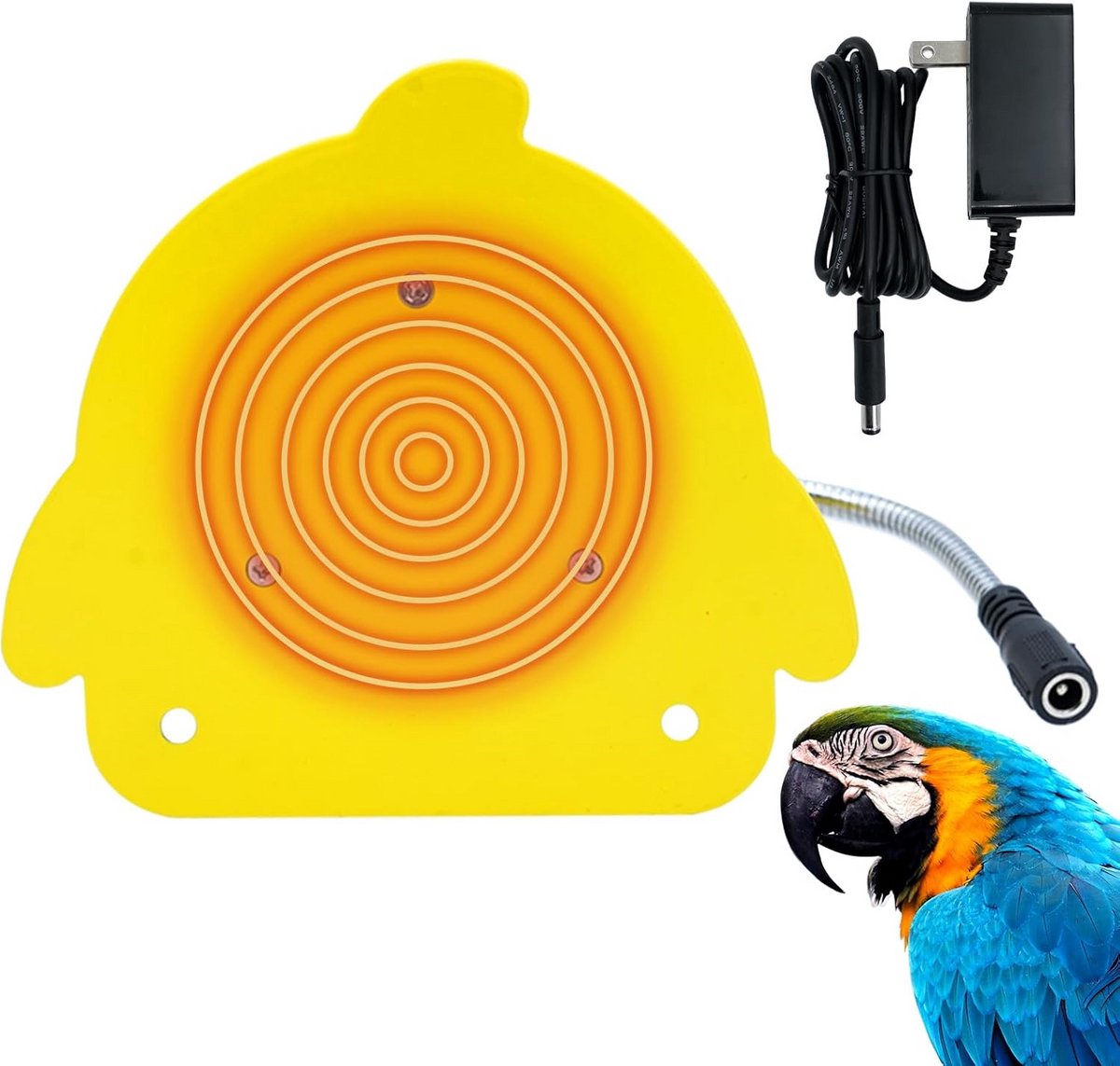Vogelkooi verwarming voor papegaaien en parkieten - 12V verwarmingselement voor kooien