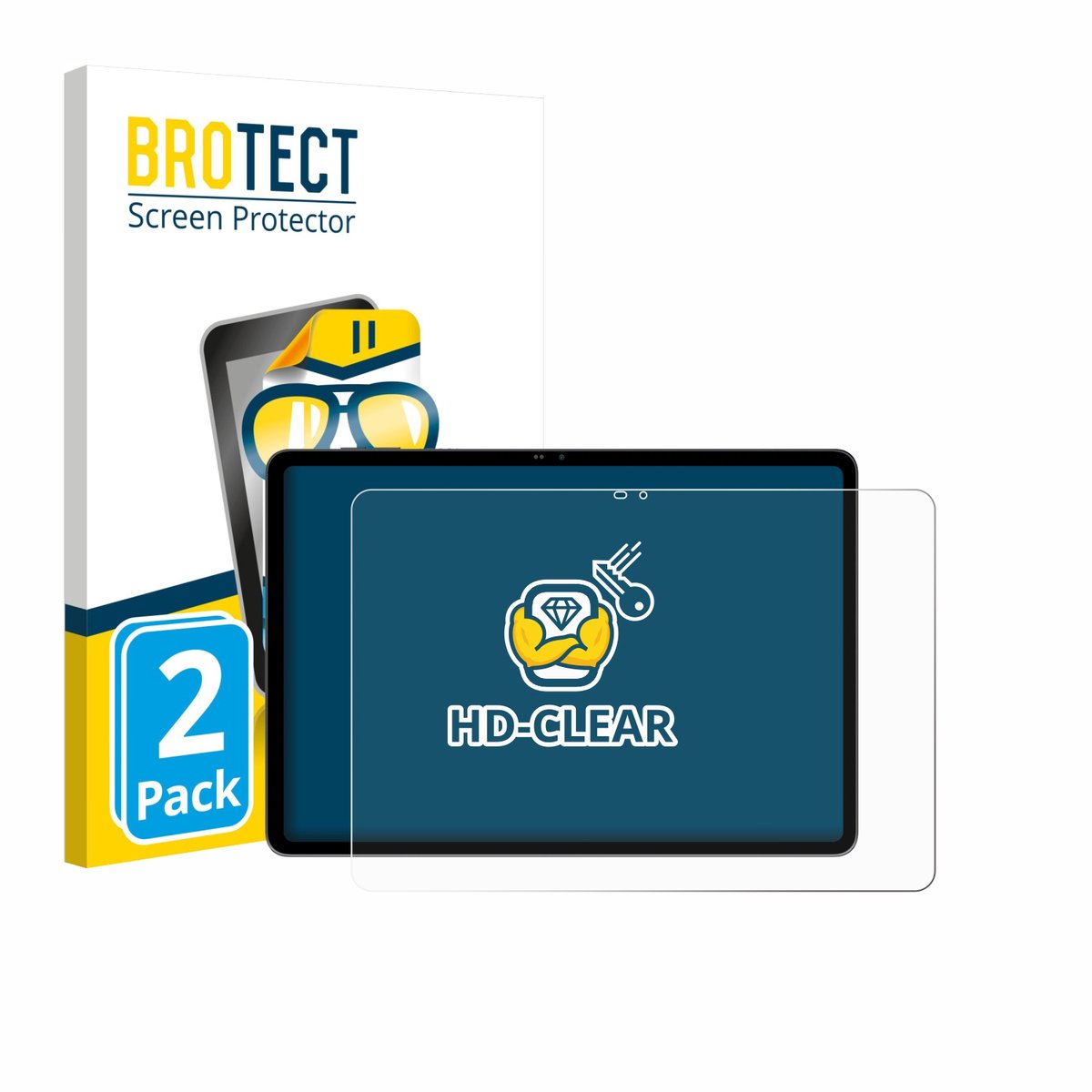 BROTECT - Screenprotector voor Blackview MEGA 12 - Folie Beschermfolie transparant 2 Stuks