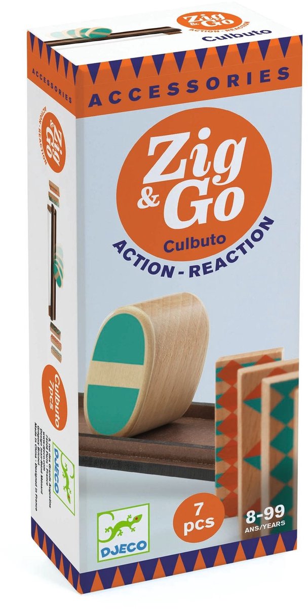 Djeco Zig & Go kettingreactie spel culbuto 7st Multicolor