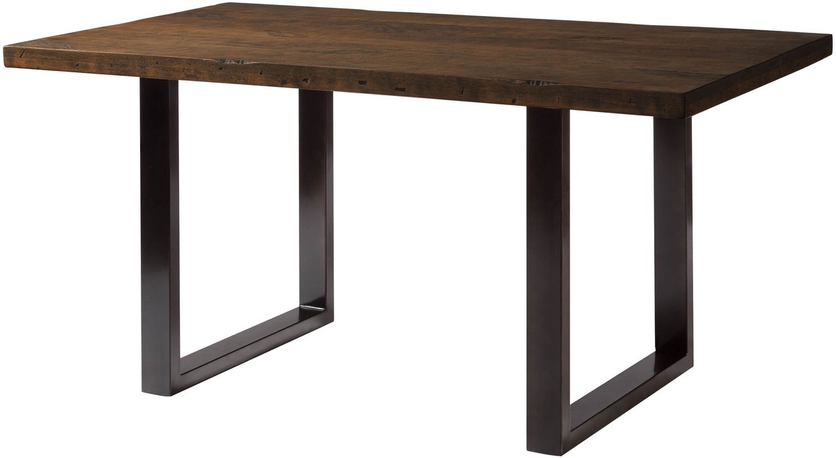 MASSIVMOEBEL24 .DE RAILWAY #408 eettafel bruin geolied massief hout mango 160x90x76 cm (BxTxH)