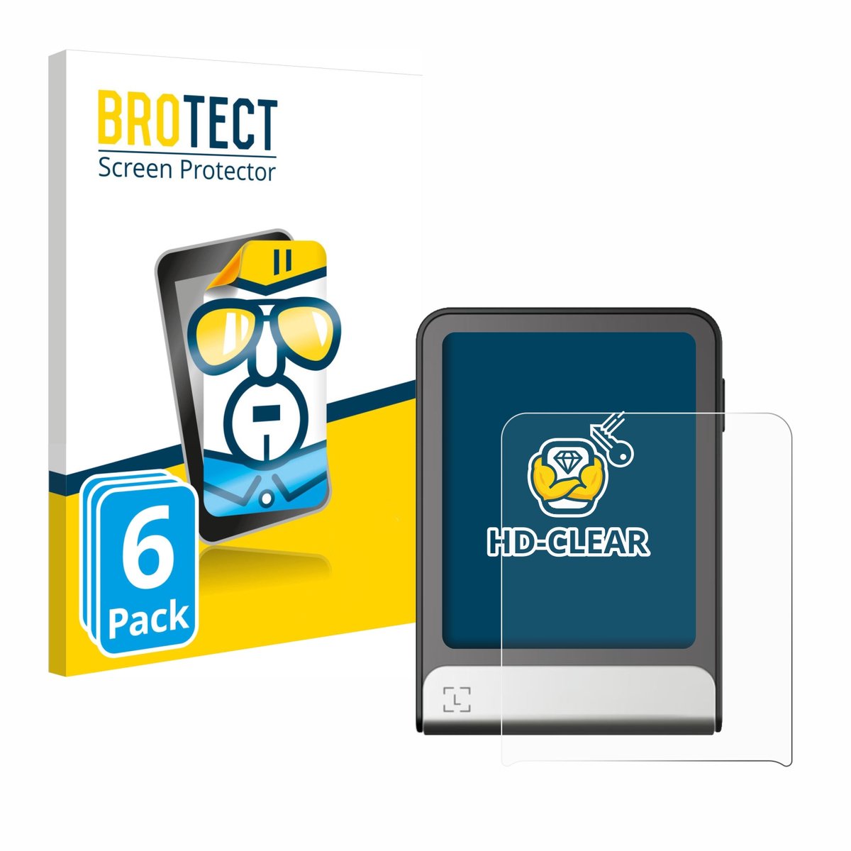 BROTECT - Screenprotector voor Ledger Flex - Folie Beschermfolie transparant 6 Stuks