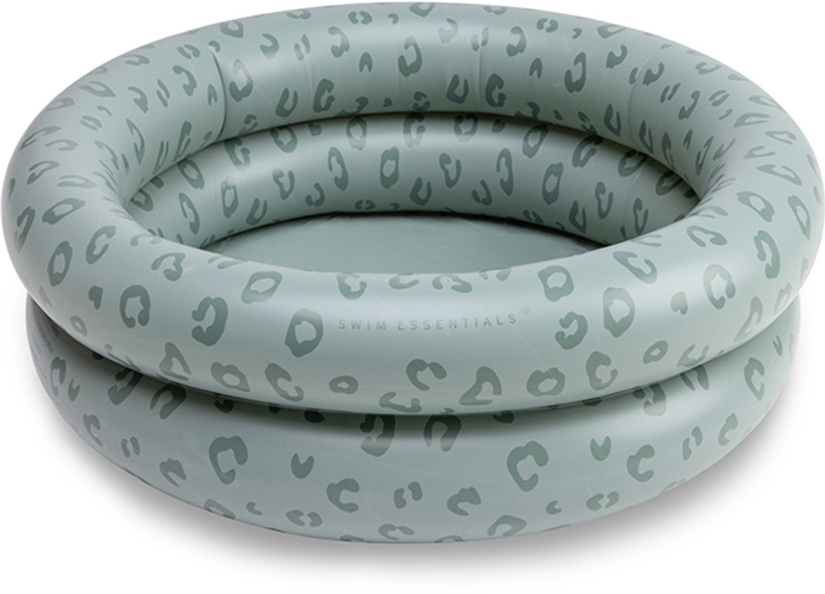 Swim Essentials - Zwembad - Ø60 cm - Groen - Luipaardprint - baby