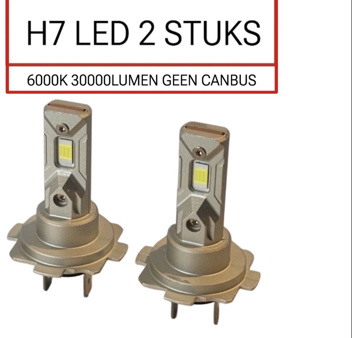 Medj-H7 Led-6000K -30000 Lumen -Canbus, LED CHIP,