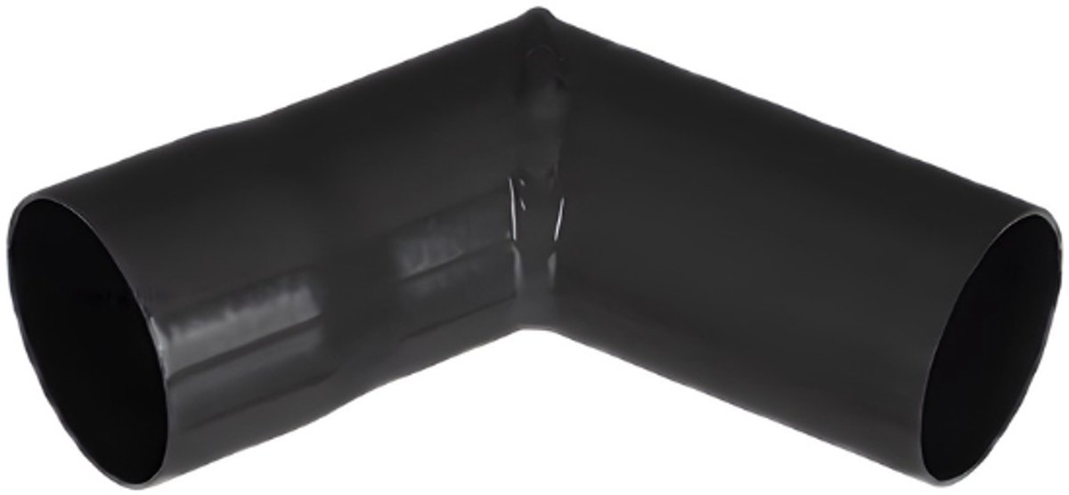 Renoplast® R50 aluminium valpijpbochten | Hoek 87º DN 40mm Zwart | Dakgoten Regengoot Dakafvoer Randprofielen van plaatstaal | Tuinhuisje Carport Terras Balkon plug-in kanaal | goot voor dak