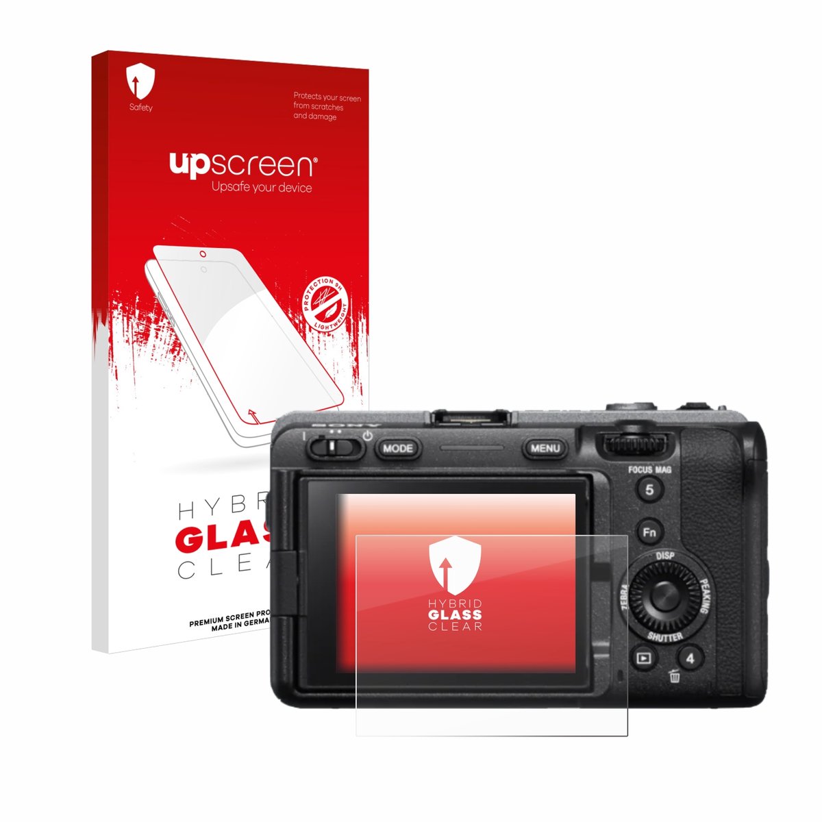 upscreen - Screenprotector voor Sony FX3 - Folie Beschermfolie Beschermglas transparant