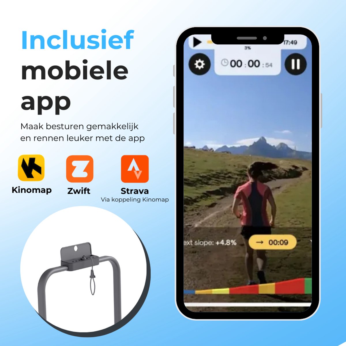 Organess Loopband 1-12km/u – Inklapbaar met Hellingfunctie thumbnail 3