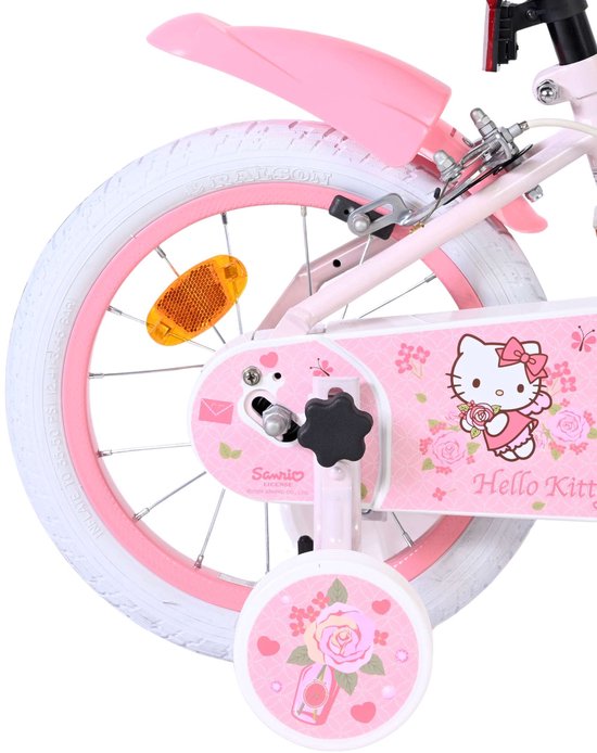 Hello Kitty Kinderfiets - Meisjes - 14 inch - Roze - Twee handremmen van hello-kitty — afbeelding 4