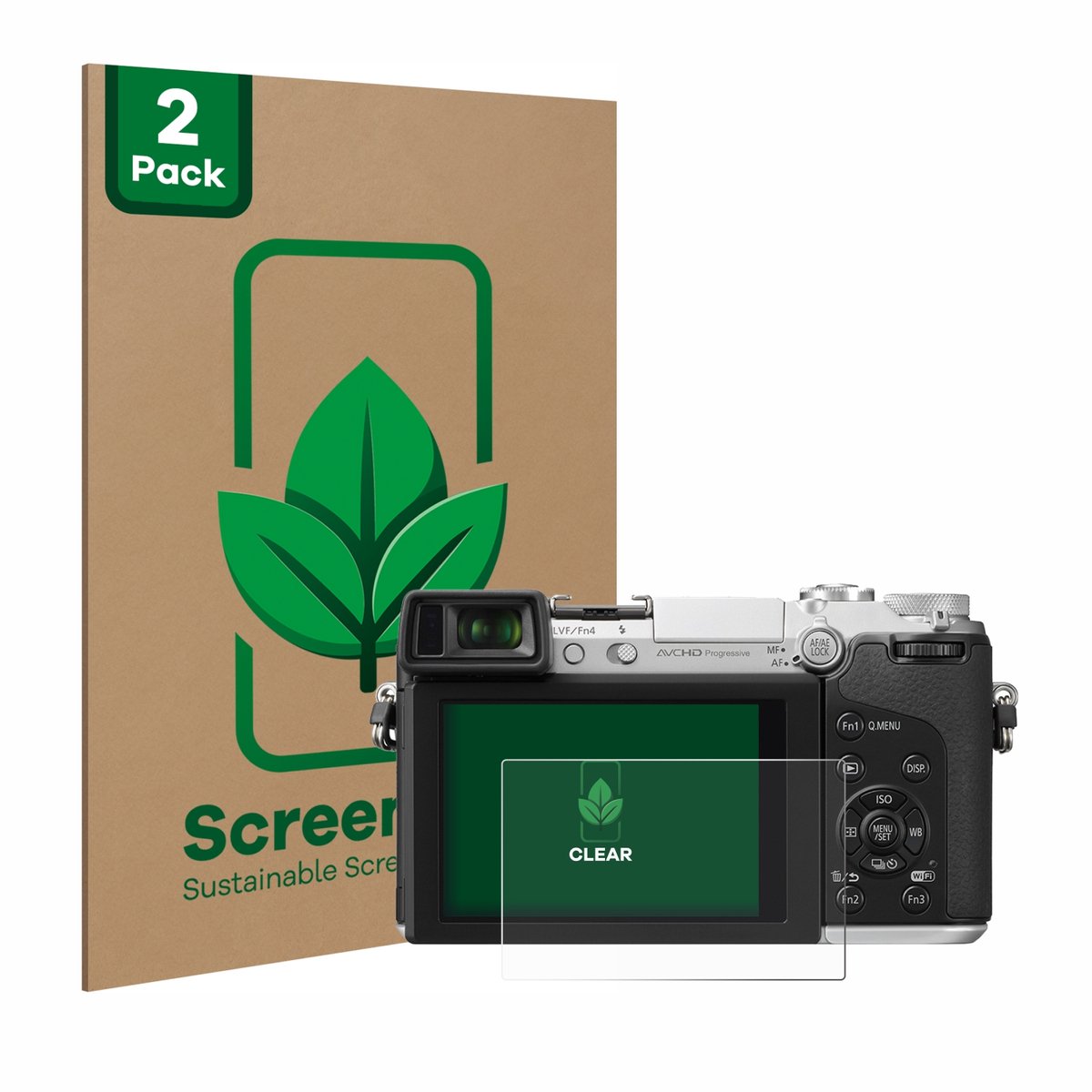 2 Stuks Screenprotector voor Panasonic Lumix DMC-GX7 - Hoogwaardige Beschermfolie transparant