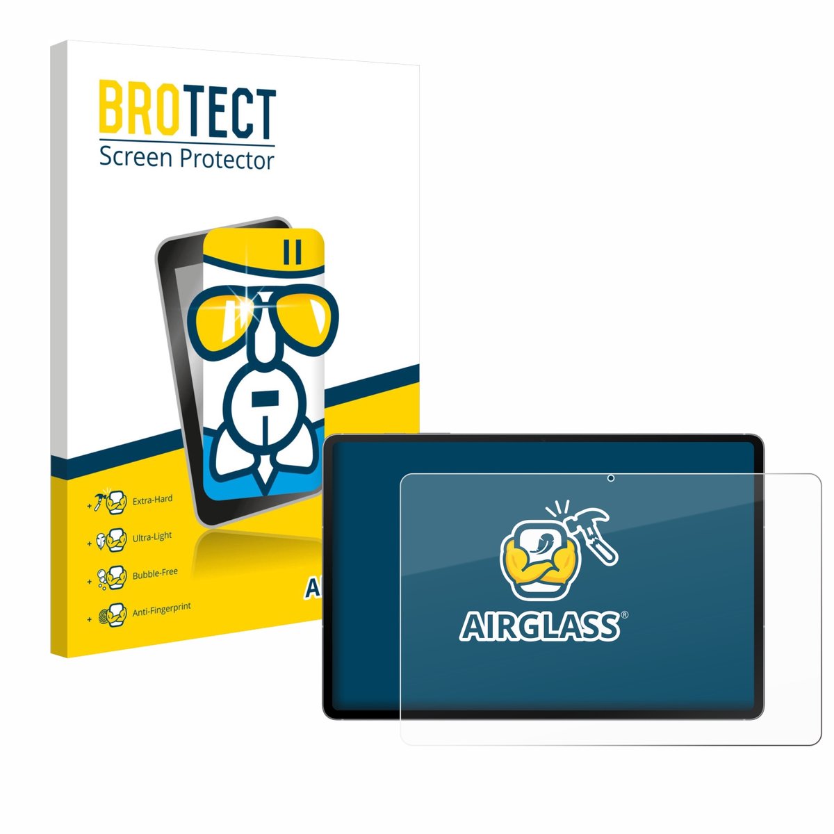 Screenprotector voor Samsung Galaxy Tab S10 FE+ 5G Beschermglas transparant