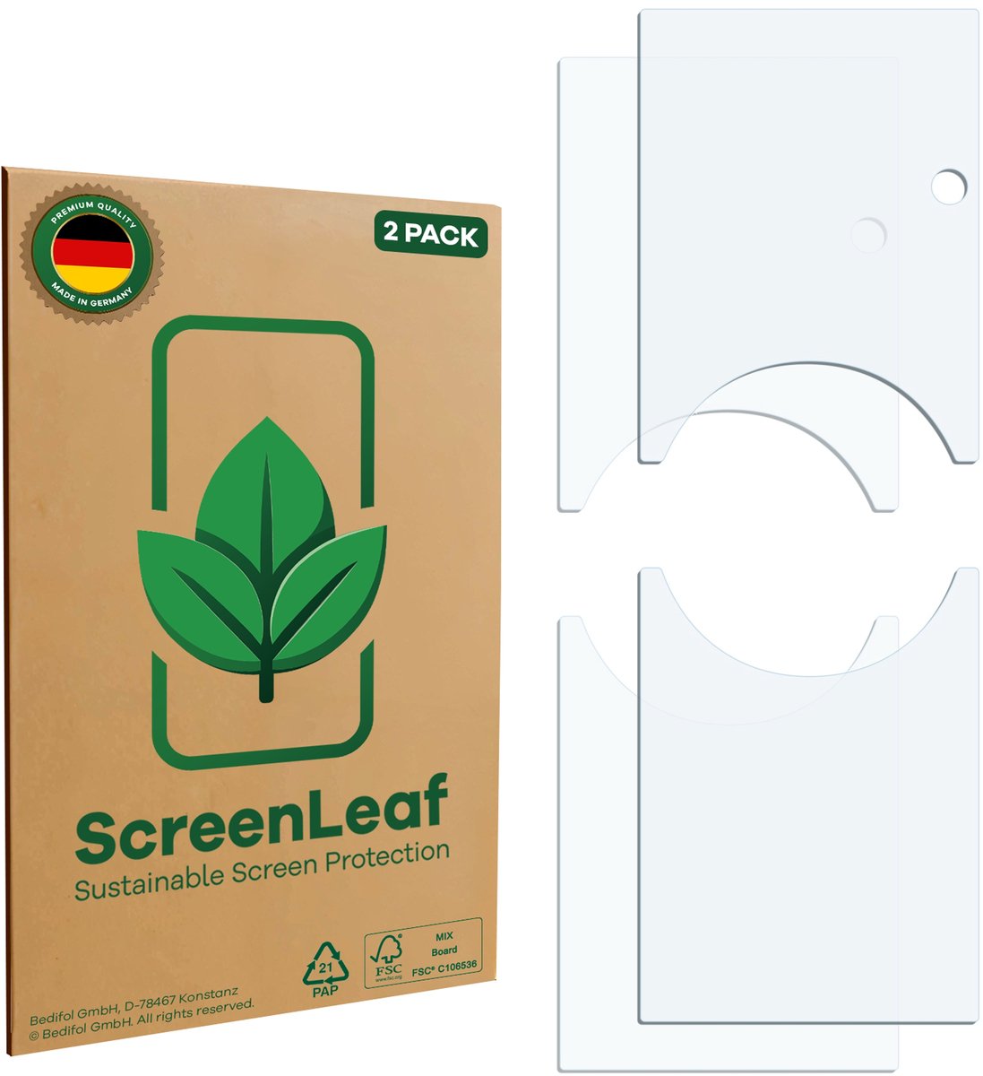 ScreenLeaf - Screenprotector voor Ring Video Doorbell Pro 2 - Duurzame schermbescherming Folie Beschermfolie transparant 2 Stuks – foto 8