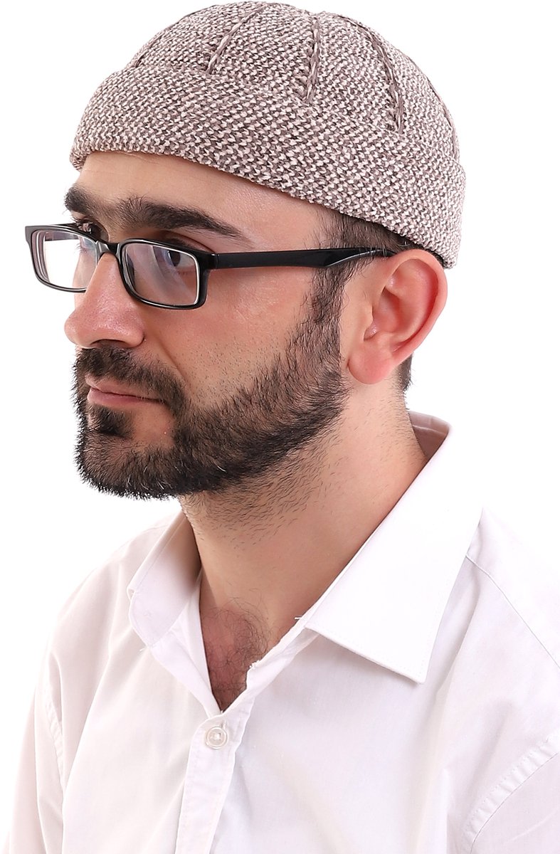 Ihvan Online Turkse Winter Fluwelen Roll-Up Kufi Muts Voor Heren – Taqiya, Takke – Warme Islamitische Gebedsmuts – Perfect Als Islamitisch Cadeau