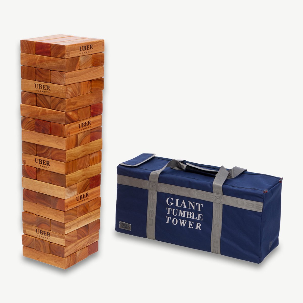 Hardhouten Stapeltoren - 30 KG - Gelakt - tot 160+ cm hooh - ECO Made in India - In Luxe Tas