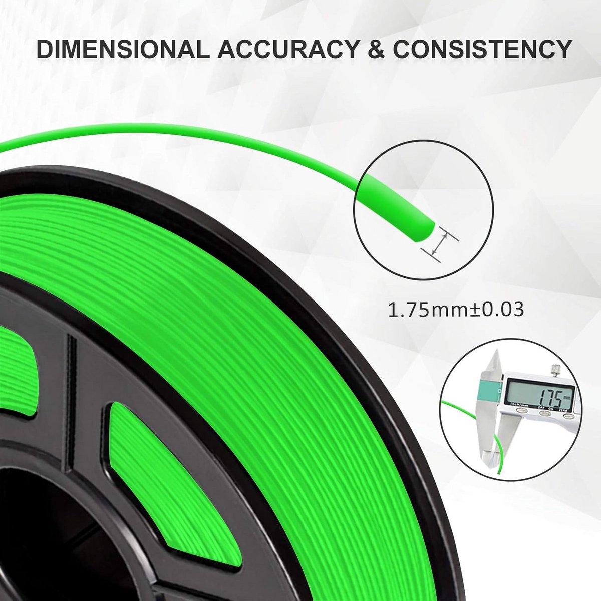 Flexibel 1.75 mm TPU 3D Printer Filament Groen 0.5 kg