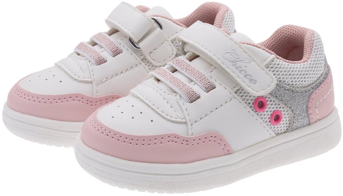 Chicco - Baby Meisje - Sneakers met elastische veters en klittenband - Maat 20