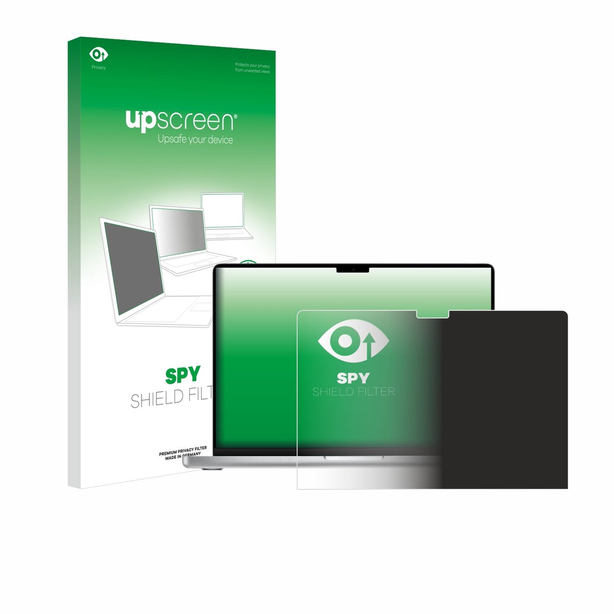 upscreen - privacyscherm voor Apple MacBook Pro 14" M2 2023 - privacy filter screenfilter Blauwlichtfilter