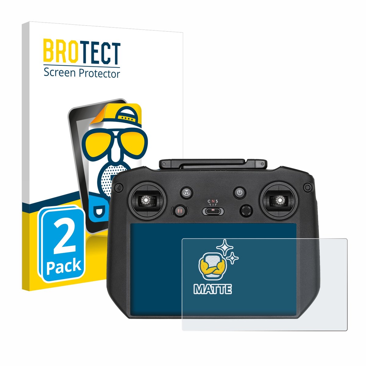 BROTECT - Screenprotector voor DJI RC Pro - Folie Beschermfolie matte 2 Stuks