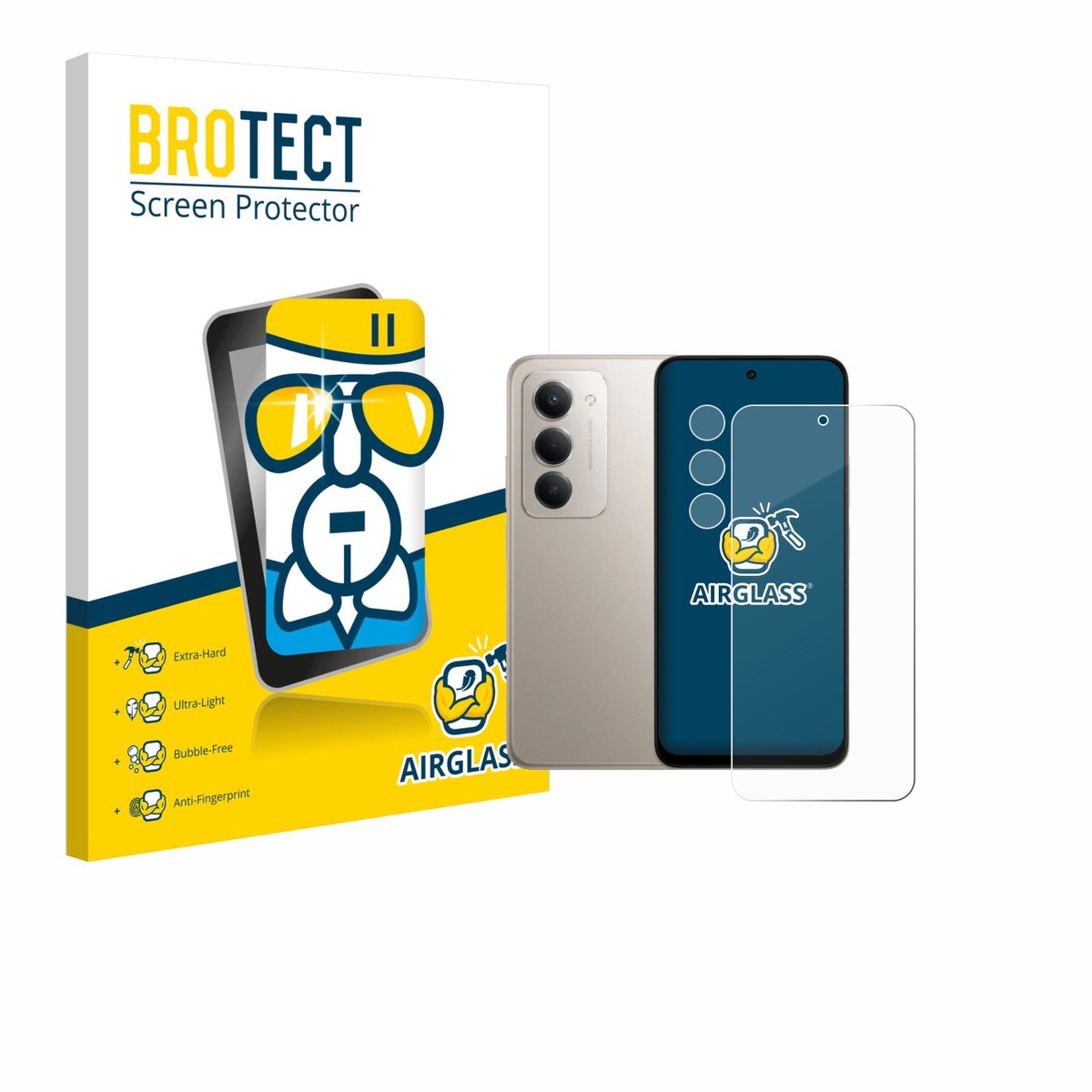 Screenprotector voor Xiaomi Redmi 15 4G (Voor+Camera) Beschermglas transparant
