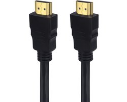 HDMI 1.4 kabel - 4K - HDMI naar HDMI - High Speed Ultra HDTV - Universele computerkabel - Laptop/monitor/console - 3D - 0,5m - Zwart - Jonyx