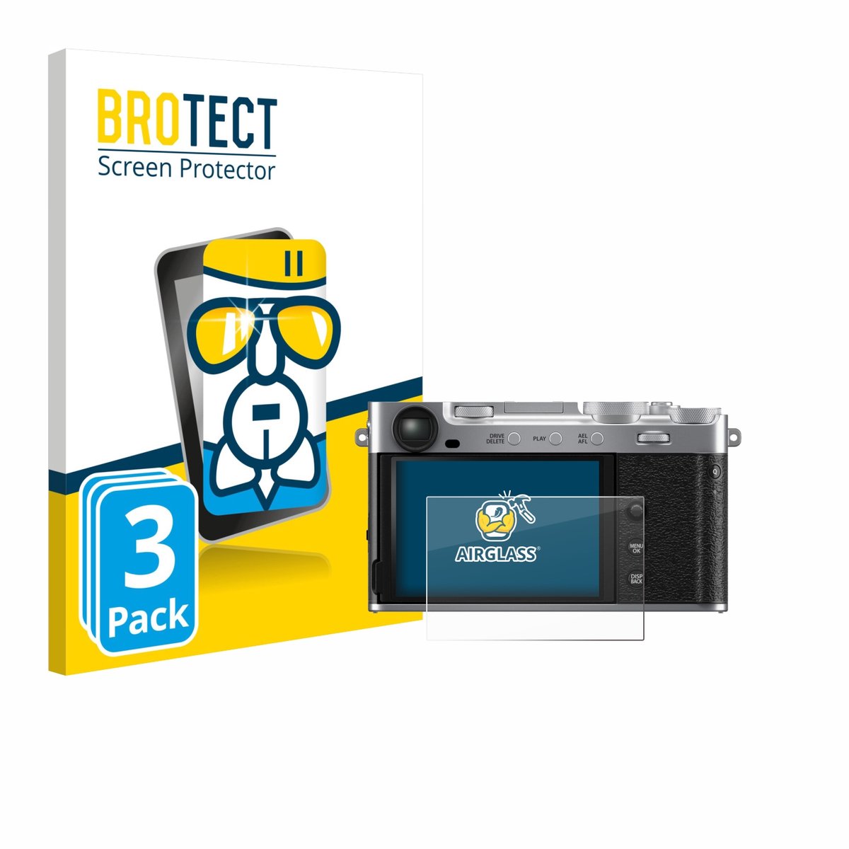 Screenprotector 3 Stuks voor Fujifilm X-E5 Beschermglas transparant