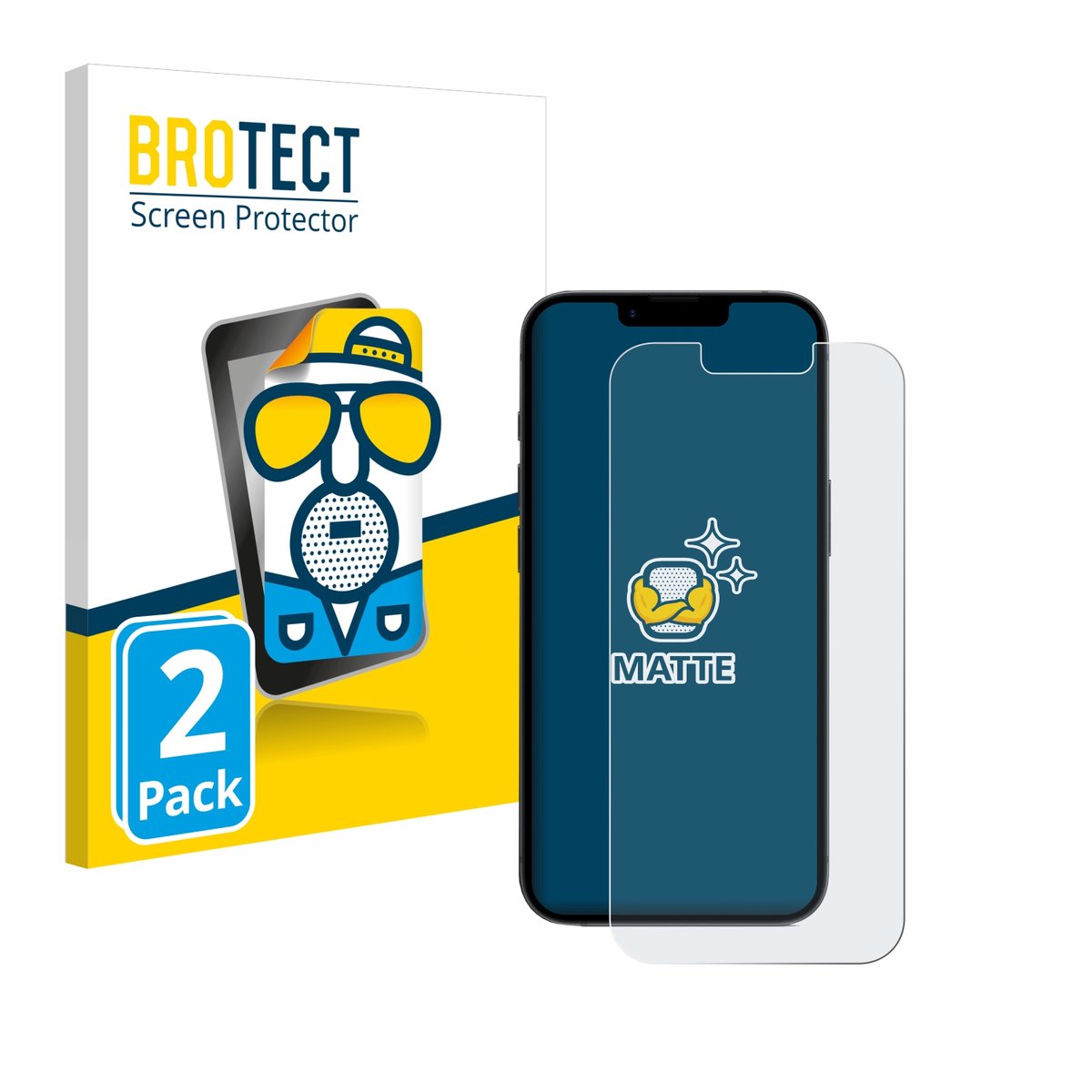 BROTECT - Screenprotector voor Apple iPhone 16e / 17e - Folie Beschermfolie matte 2 Stuks