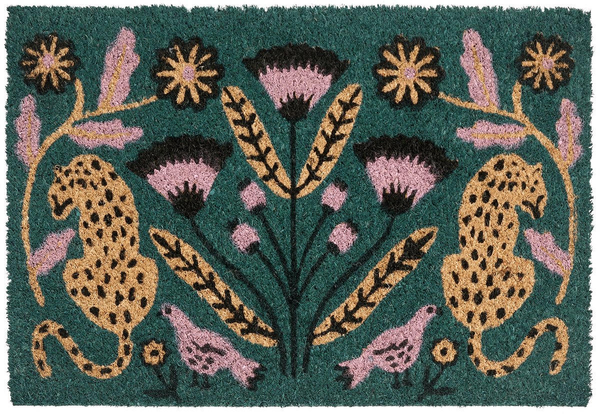 Beliani NAKNEK - Deurmat - Meerkleurig - 40 x 60 cm - Kokos