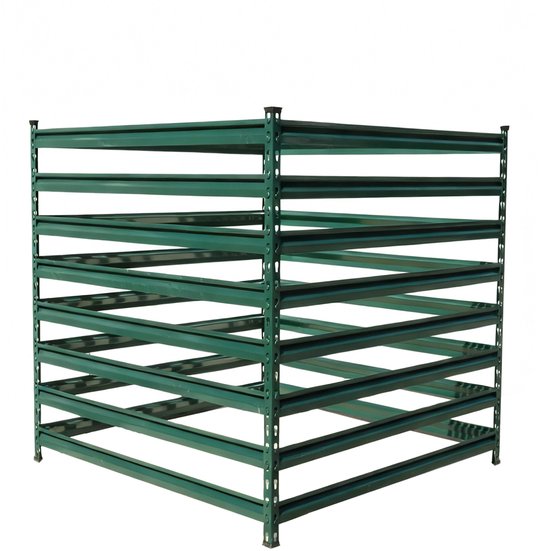 Compostbak - 90x90x90 cm - groen - met deksel | bol