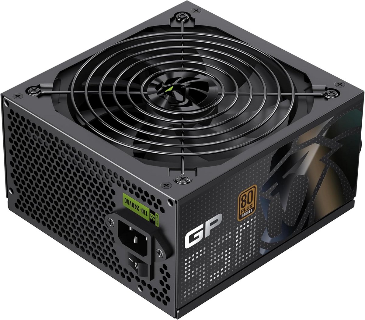 Krachtige 550W PC Voeding met 80 Plus Brons Certificering en Stille Koeling