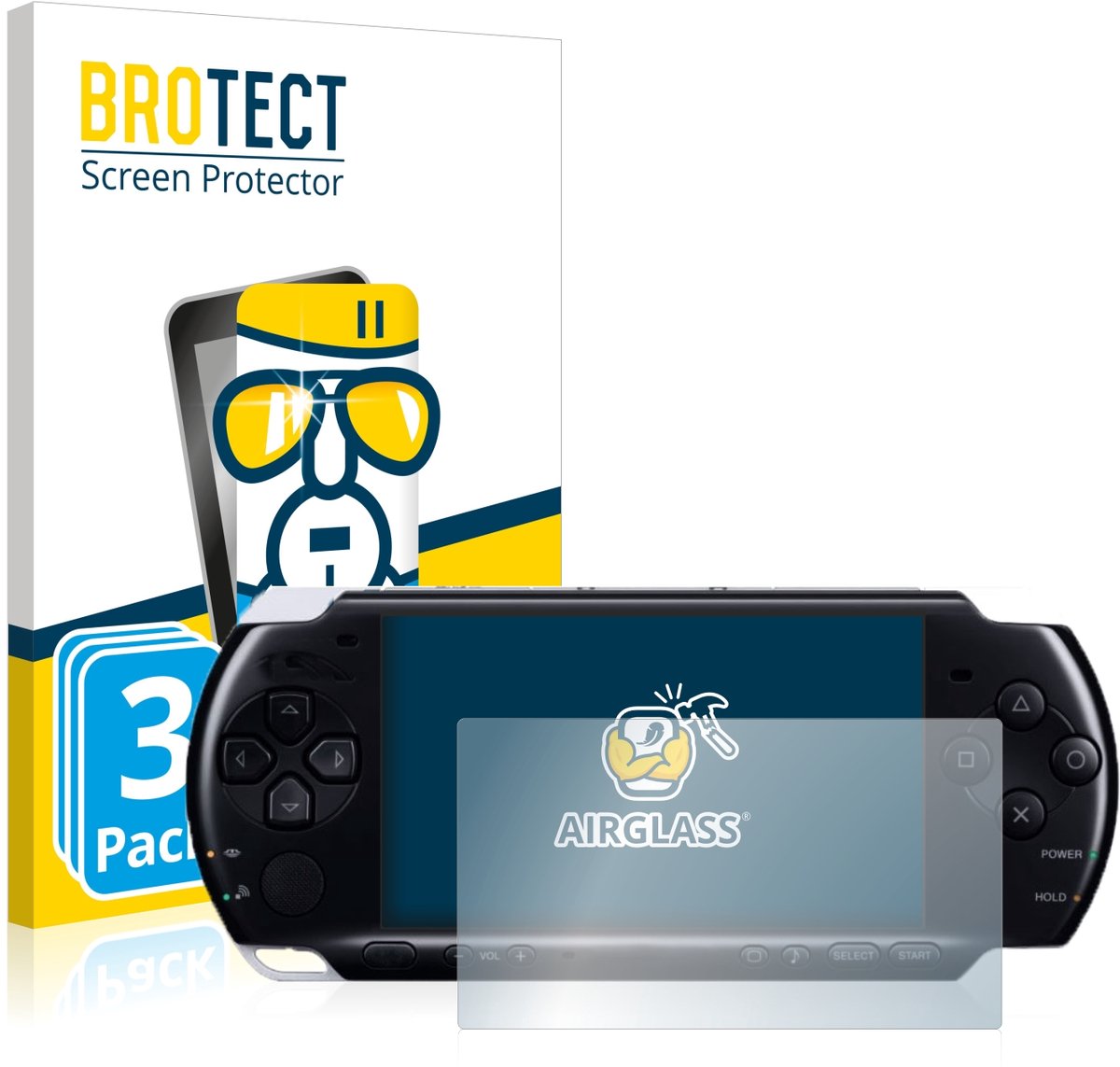 Screenprotector 3 Stuks voor Sony PSP 3004 Beschermglas transparant