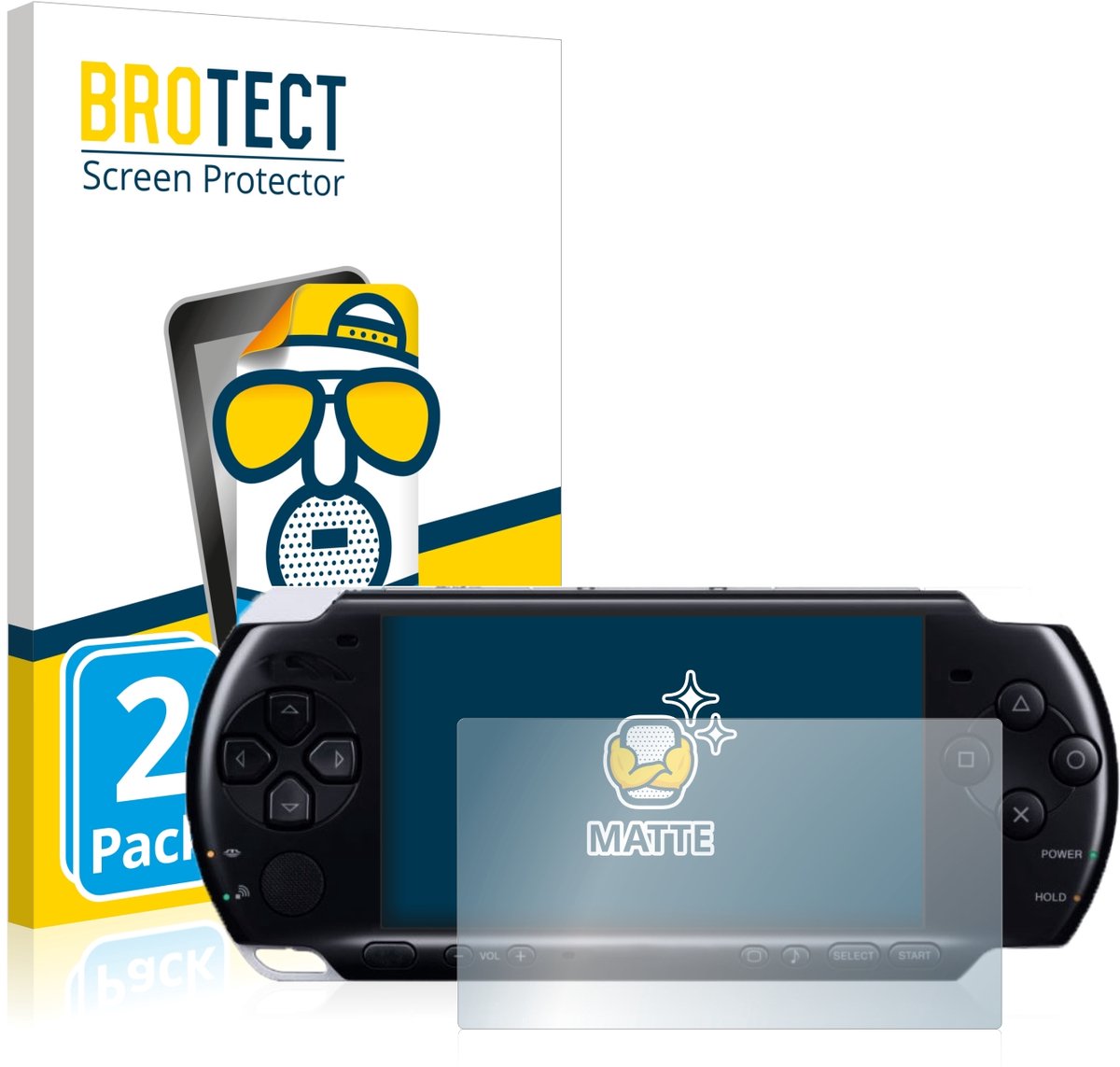 BROTECT - Screenprotector voor Sony PSP 3004 - Folie Beschermfolie matte 2 Stuks