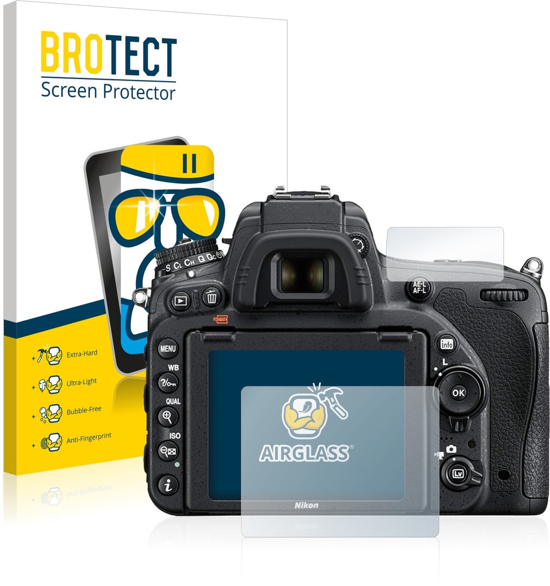 Screenprotector voor Nikon D750 Beschermglas transparant