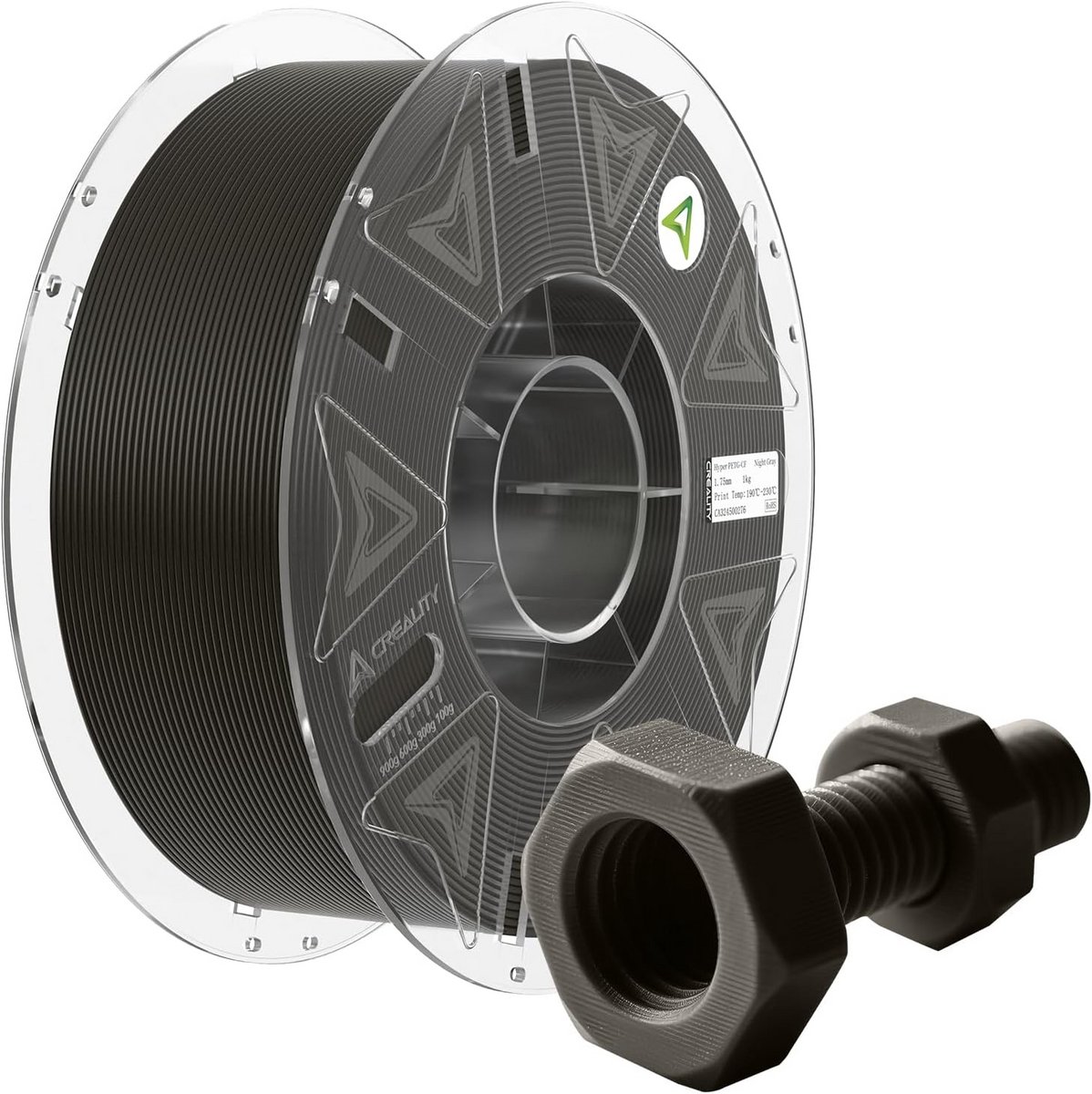 1.75 mm Koolstofvezel PETG Filament voor 3D Printer - Matte 1kg Spoel