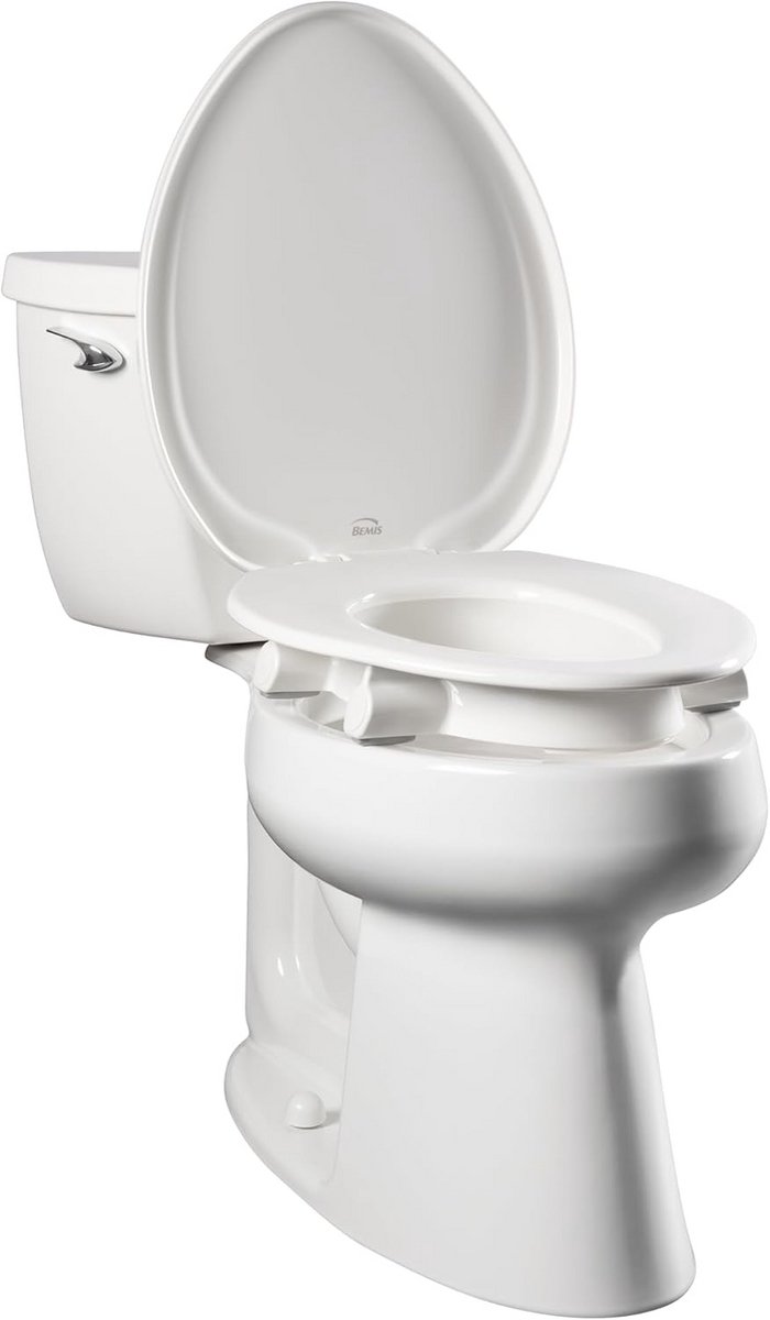 Verhoogde Toiletbril 7,6 cm (3 Inch) met Hygiënisch Schoonmaakschild