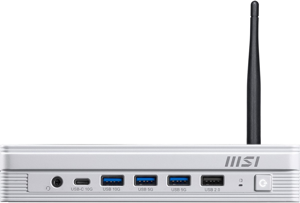 MSI PRO DP10 A14MG-007BEU PC's/werkstation Intel® Pentium® Gold G7400 1,1L maat pc Mini PC barebone Wit thumbnail 8