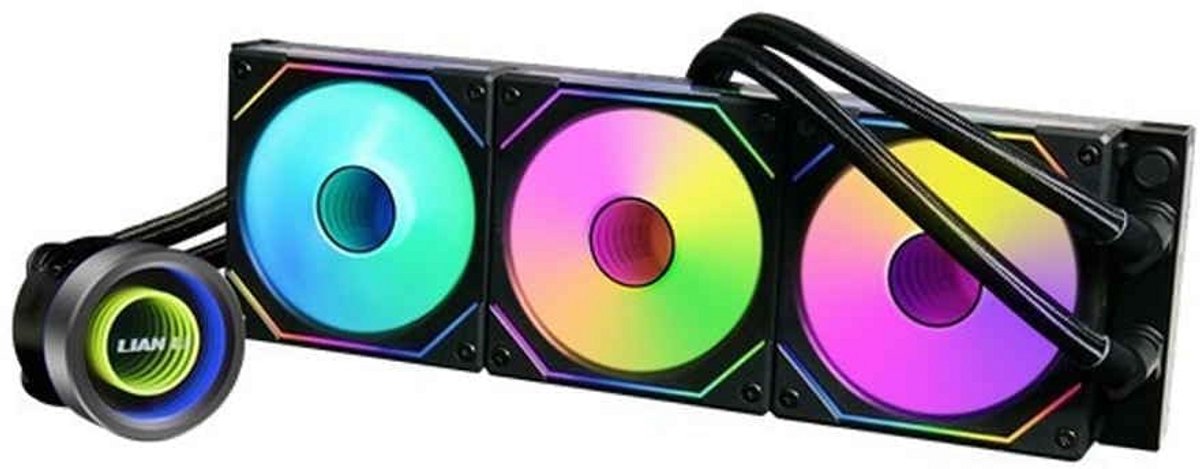 360mm AIO Waterkoeler ARGB Zwart voor PC - Krachtige & Stijlvolle CPU Koeling