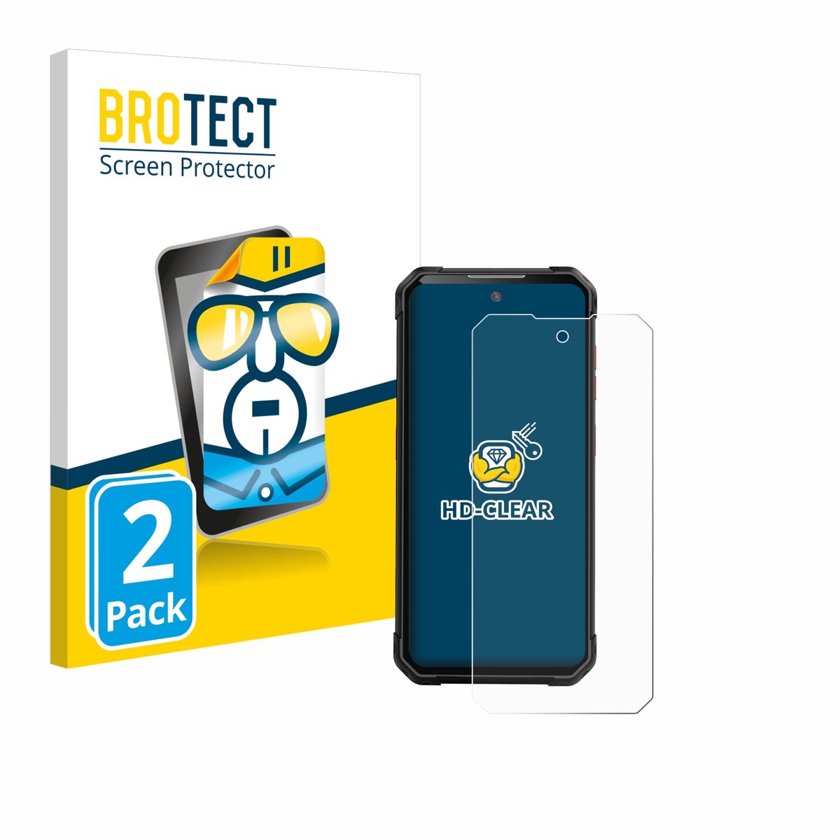 BROTECT - Screenprotector voor iiiF150 B2 - Folie Beschermfolie transparant 2 Stuks