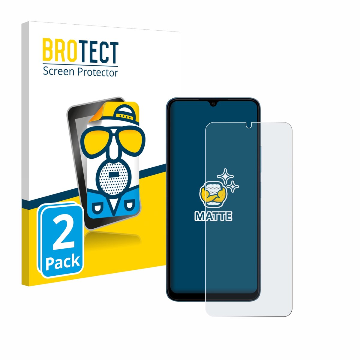 BROTECT - Screenprotector voor Xiaomi Redmi 13C - Folie Beschermfolie matte 2 Stuks