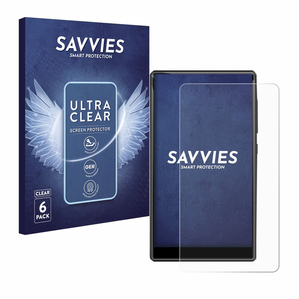 Savvies - Screenprotector voor innioasis G1-80G - Folie Beschermfolie transparant 6 Stuks
